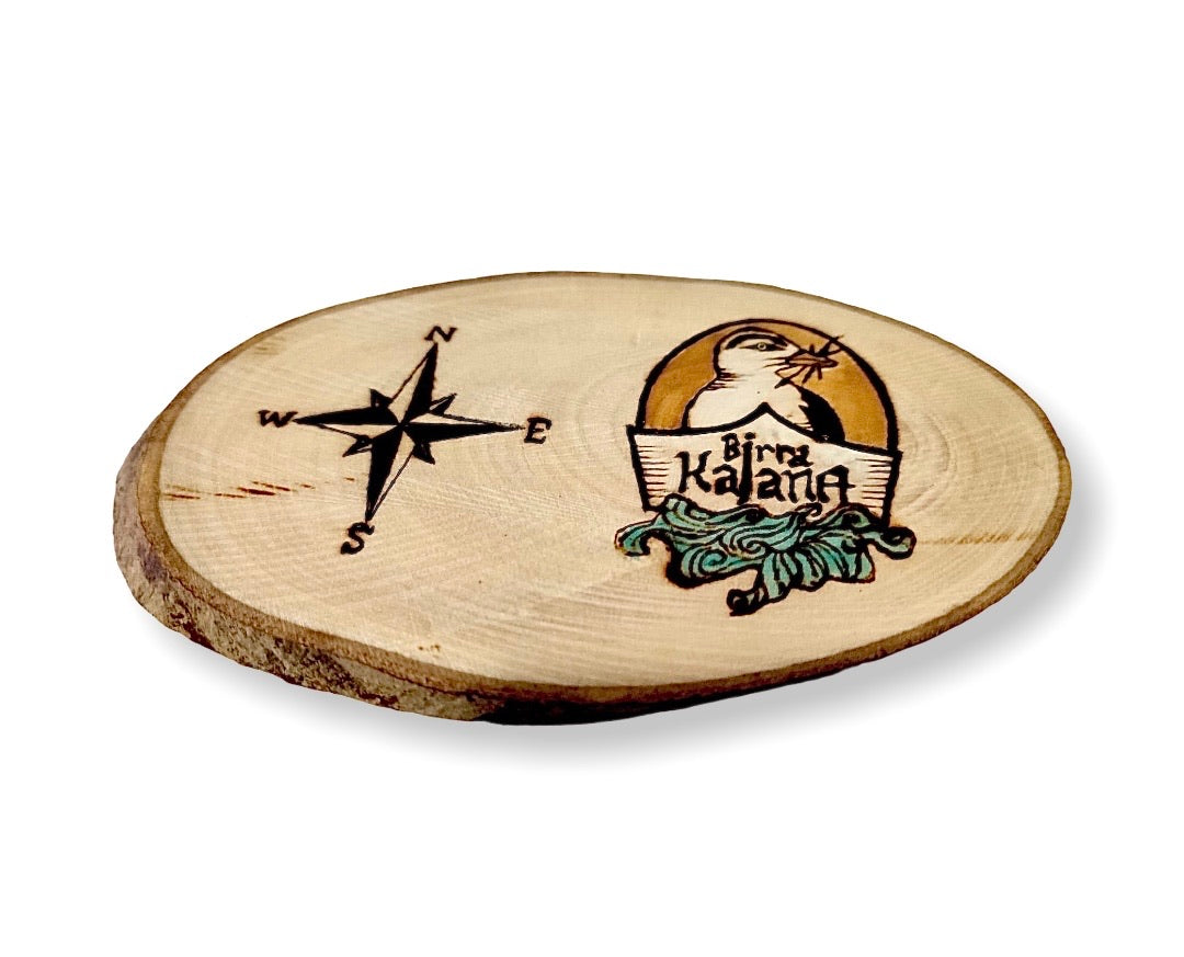 Kruzroyal CS024 Sottobicchiere In Legno MDF – "Life Is Like A Camera" – Regalo Divertente Per Amici E Colleghi